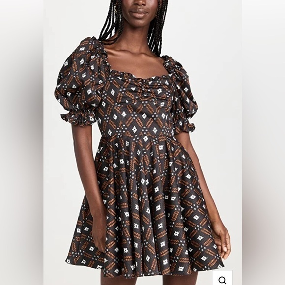 AUTUMN ADEIGBO CAMILLE DREESS PUFF SLEEVES SIZE 10 NEW - Picture 1 of 5